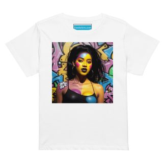 Graffiti Icons Delphine Women’s high-waisted t-shirt