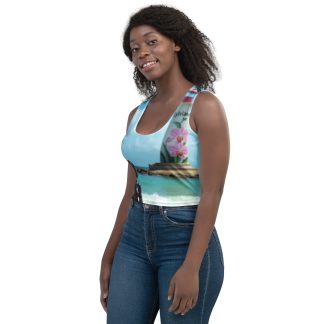 Sylviane Tropical Crop Top