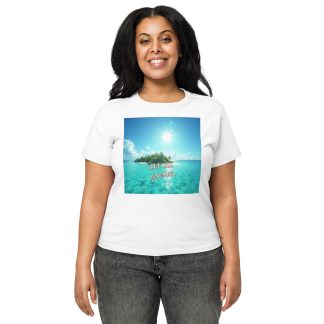 Ilet du Gosier Women’s high-waisted t-shirt