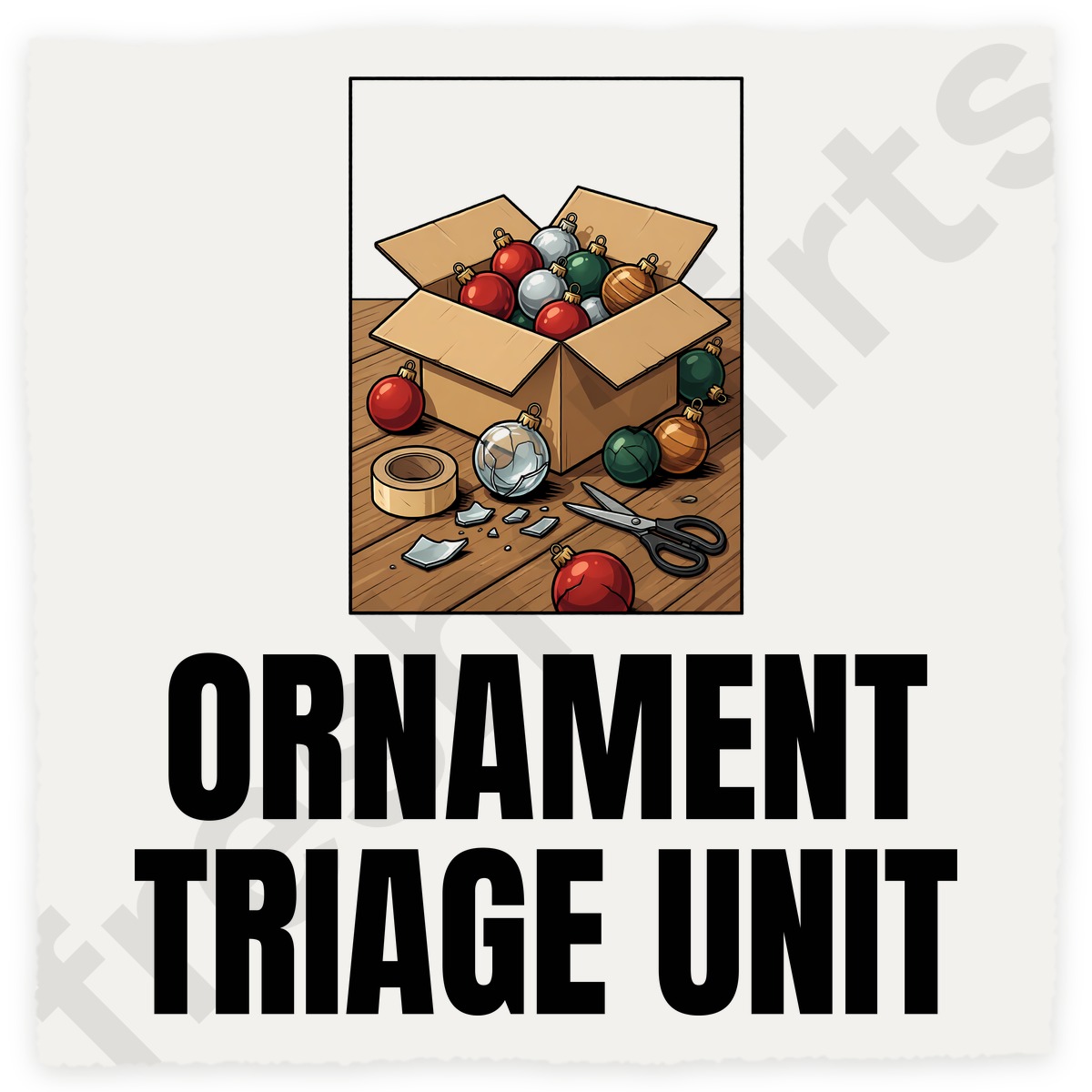 Ornament Triage Unit Christmas Shirt