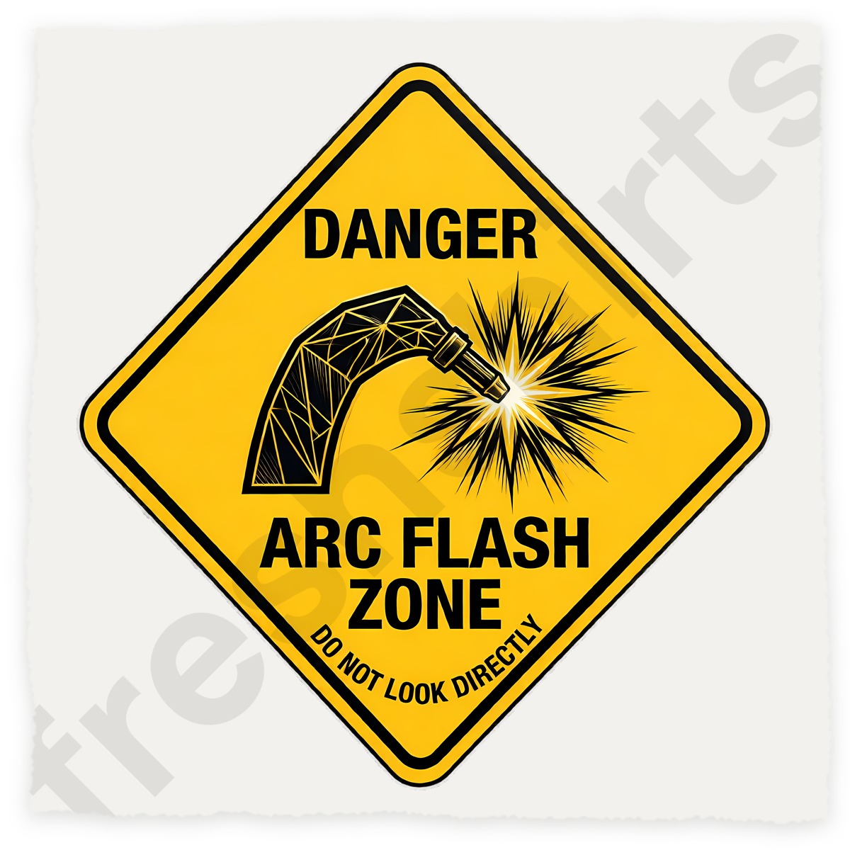 Arc Flash Zone Danger Sign Welding Shirt