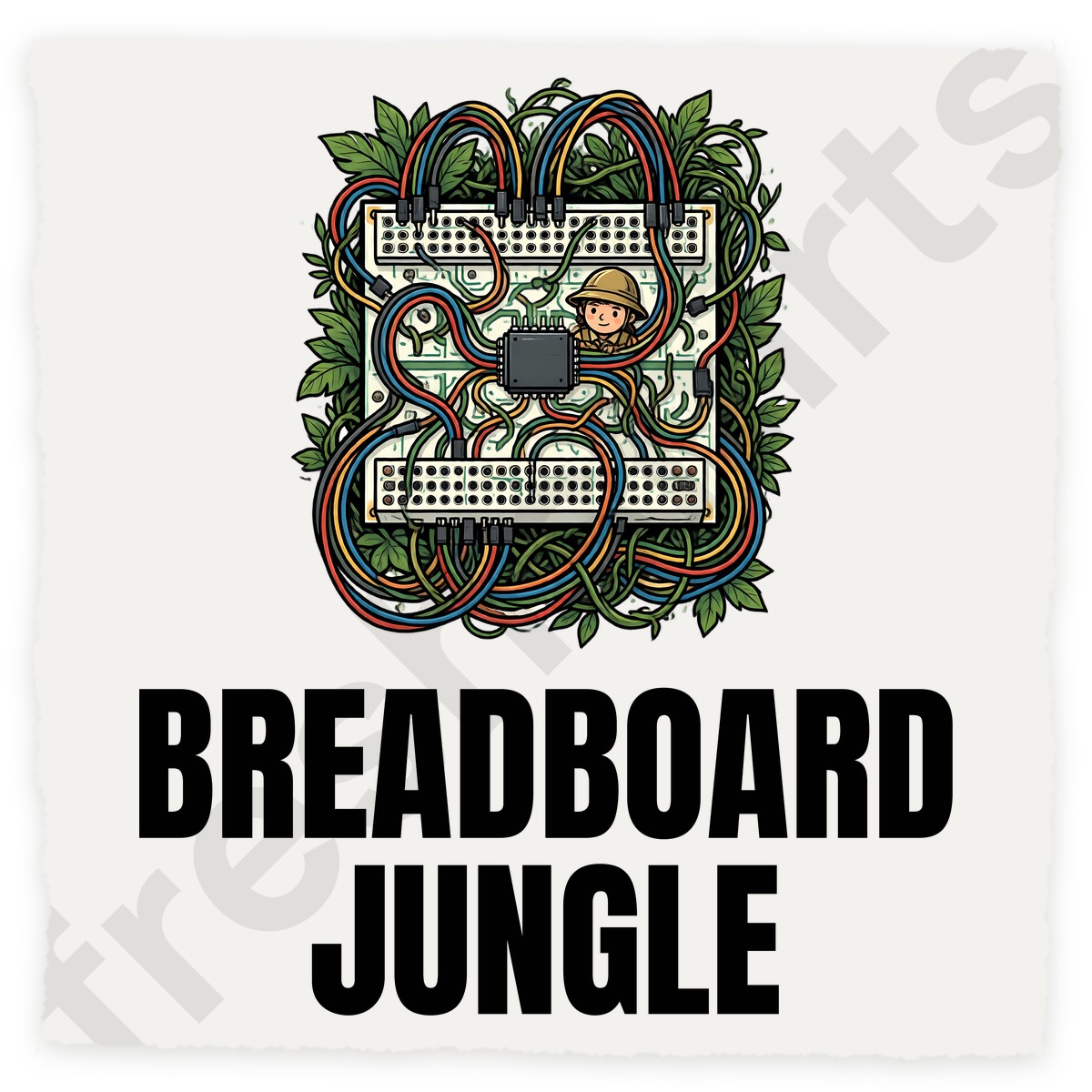 Breadboard Jungle Shirt - Funny Electronics Engineer Tee