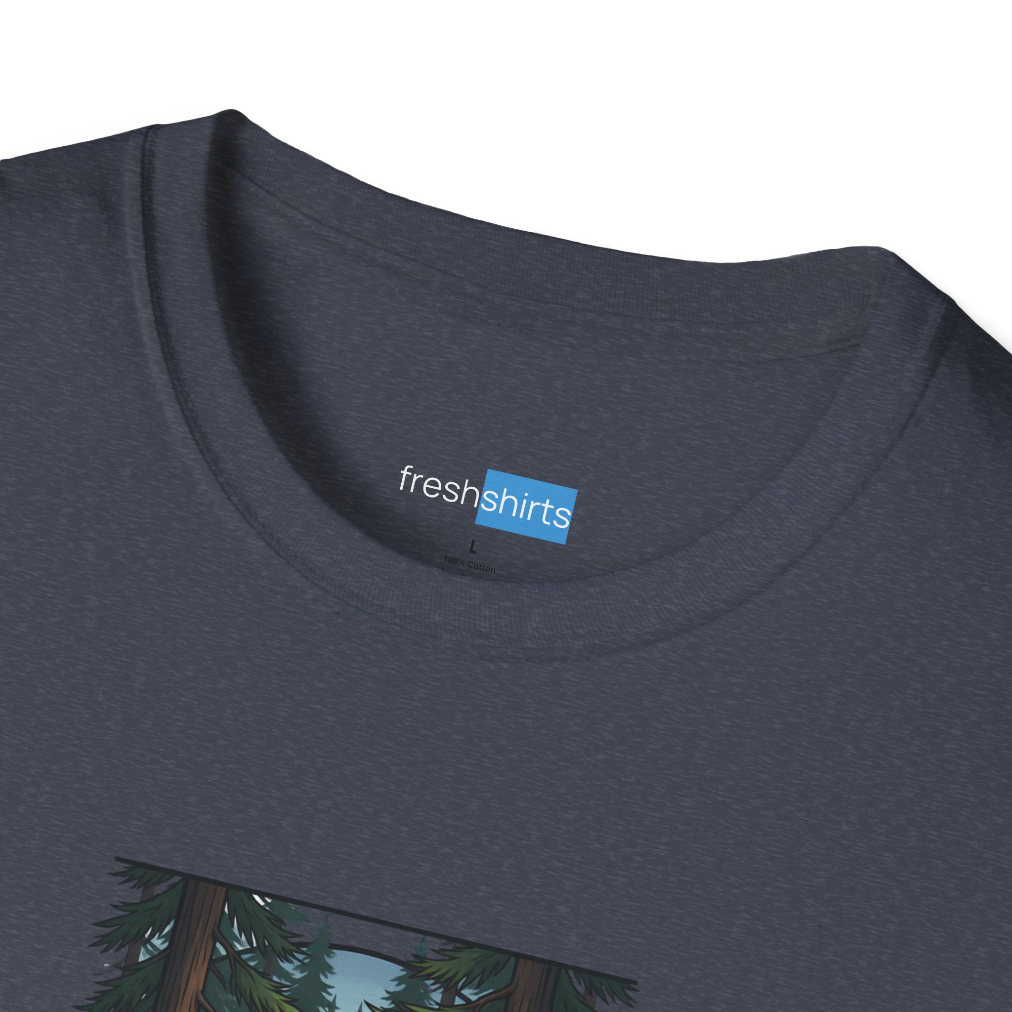 Tarp Life Shirt - Engineering Marvel Structurally Questionable - freshshirts neck label on Heather Navy