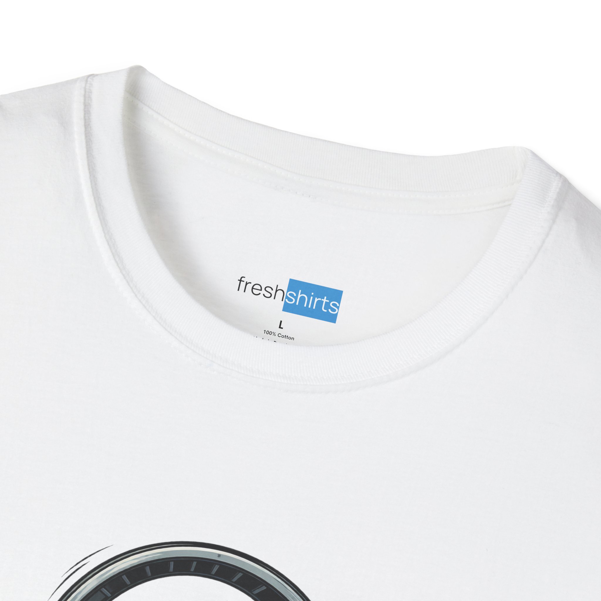 Still Running Hamster on Laptop Shirt - Funny Coding Tee - freshshirts neck label on White