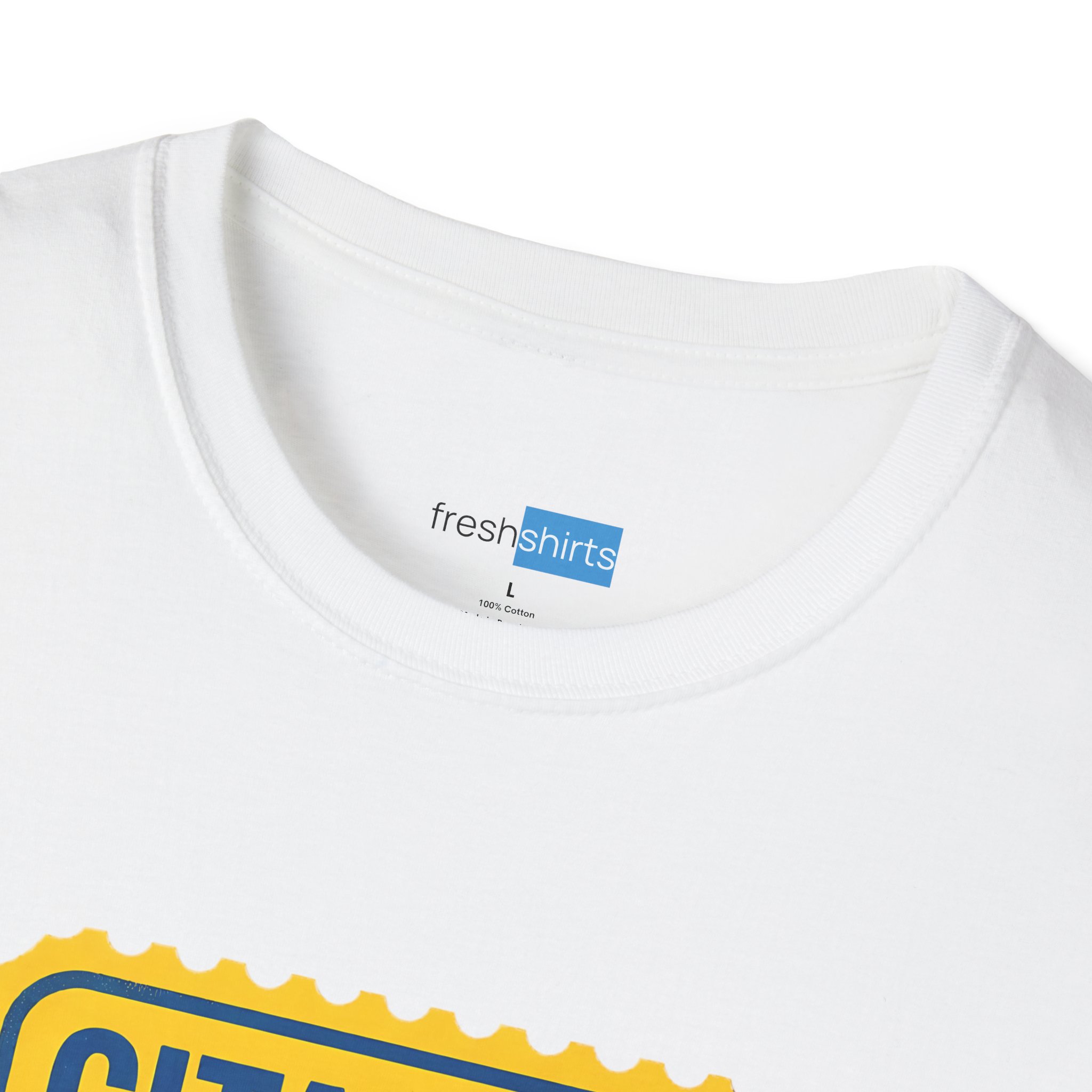 Squat Rack Citation Shirt - Rack Hogging Gym Humor Tee - freshshirts neck label on White
