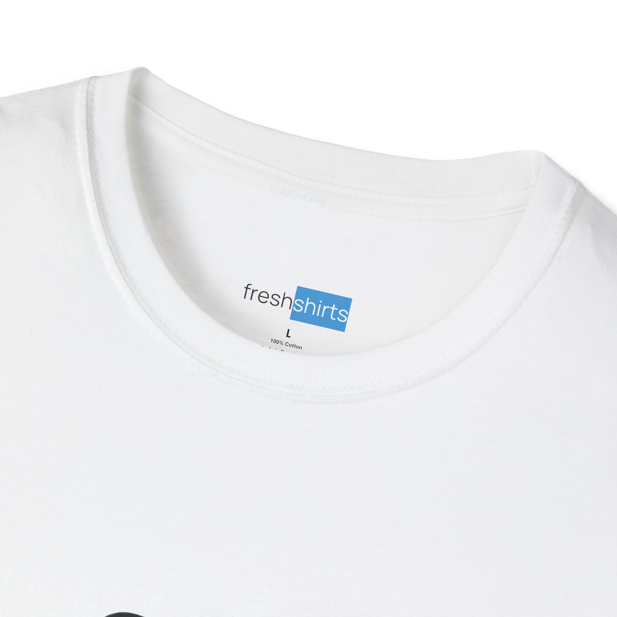 Warrior One Rank Badge Yoga Shirt - Shaky But Proud - freshshirts neck label on White