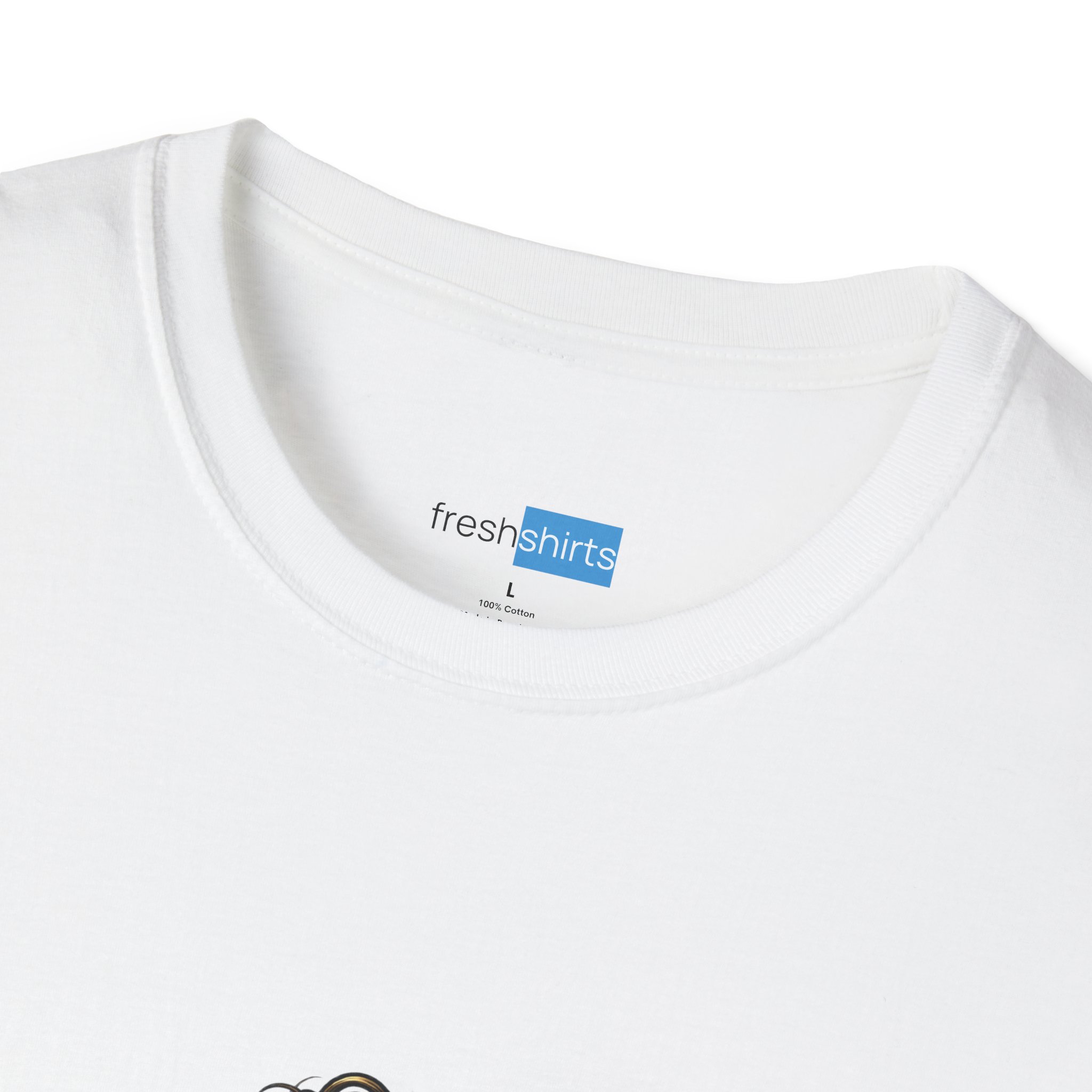 World's Best Catch Drain Champion Shirt - Funny Hairball Trophy Tee - freshshirts neck label on White