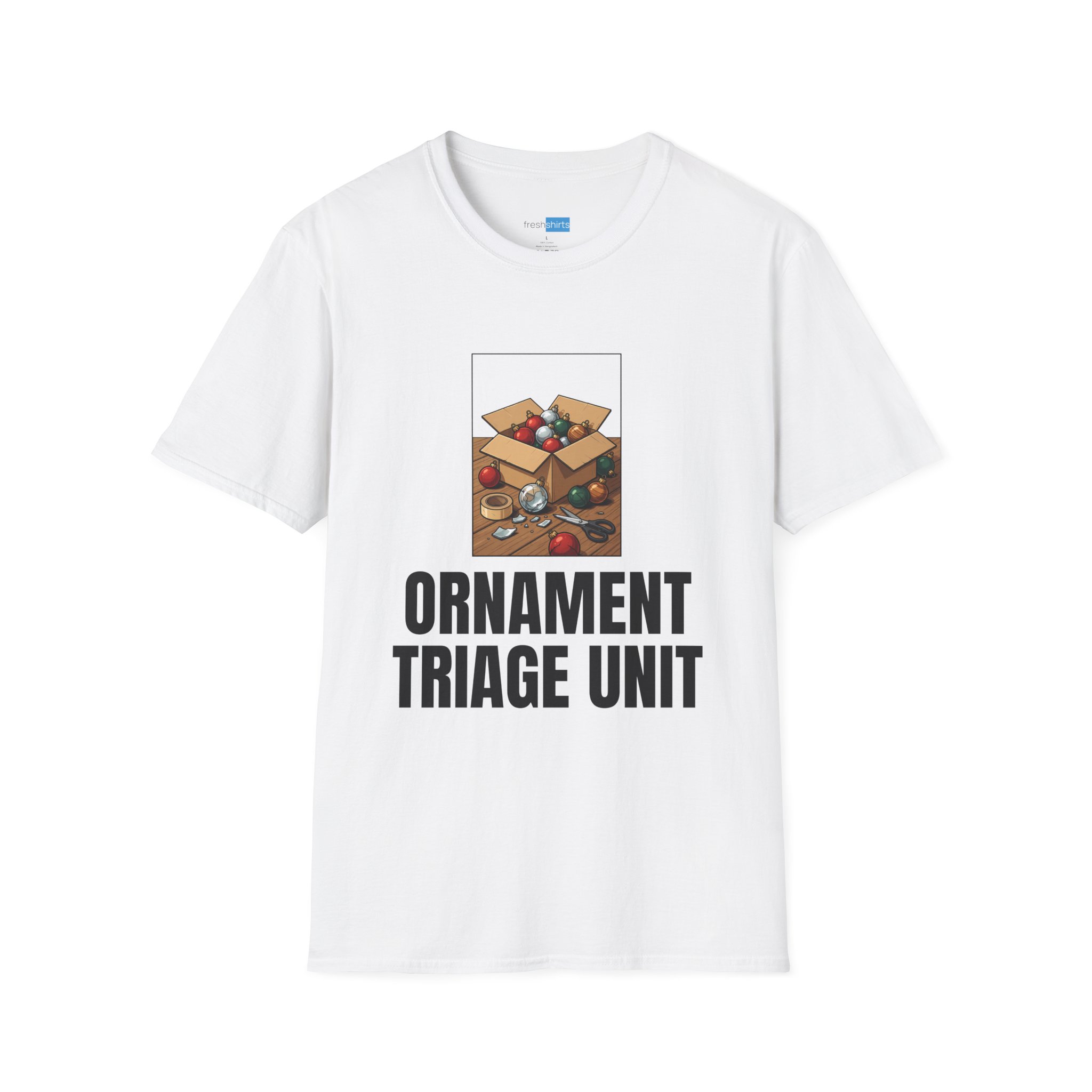 Ornament Triage Unit Christmas Shirt - White