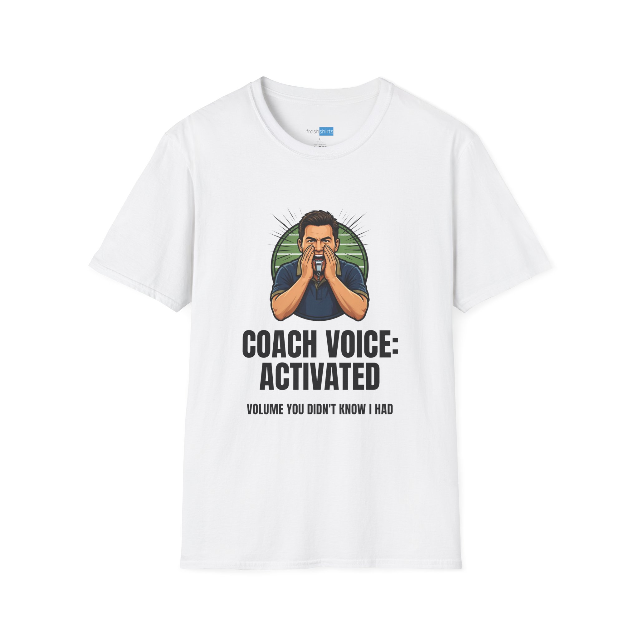 Coach Voice Activated Funny Coach Shirt - White