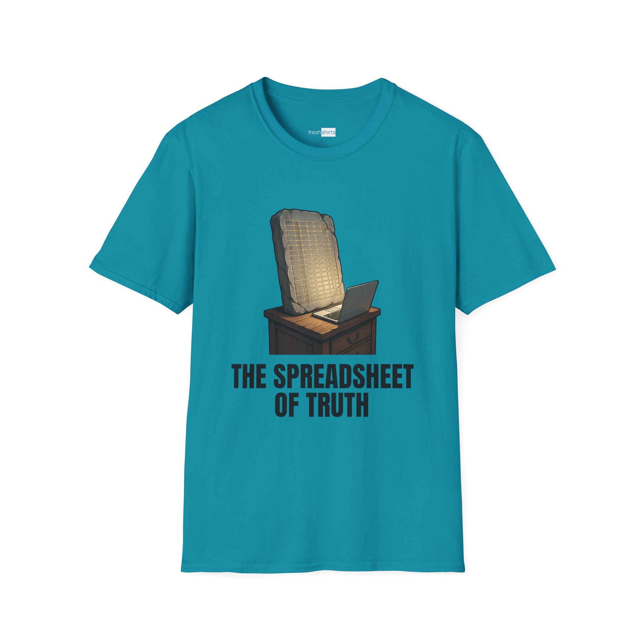 The Spreadsheet of Truth Funny Excel Shirt - Tropical Blue