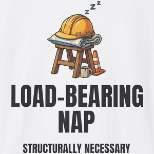 Load-Bearing Nap Shirt - Structurally Necessary Construction Tee - white