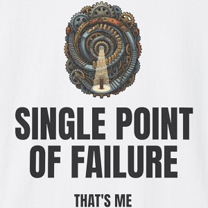 Single Point of Failure That's Me Shirt - white