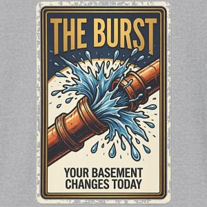Burst Pipe Tarot Card Shirt - Your Basement Changes Today - sport-grey