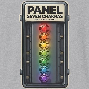 Seven Chakras Fuse Box Shirt - One Is Always Blown - sport-grey