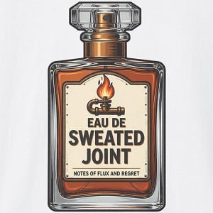Eau De Sweated Joint Funny Plumber Cologne Shirt - White