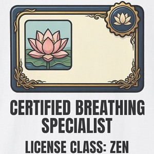 Certified Breathing Specialist License Class Zen Shirt - White