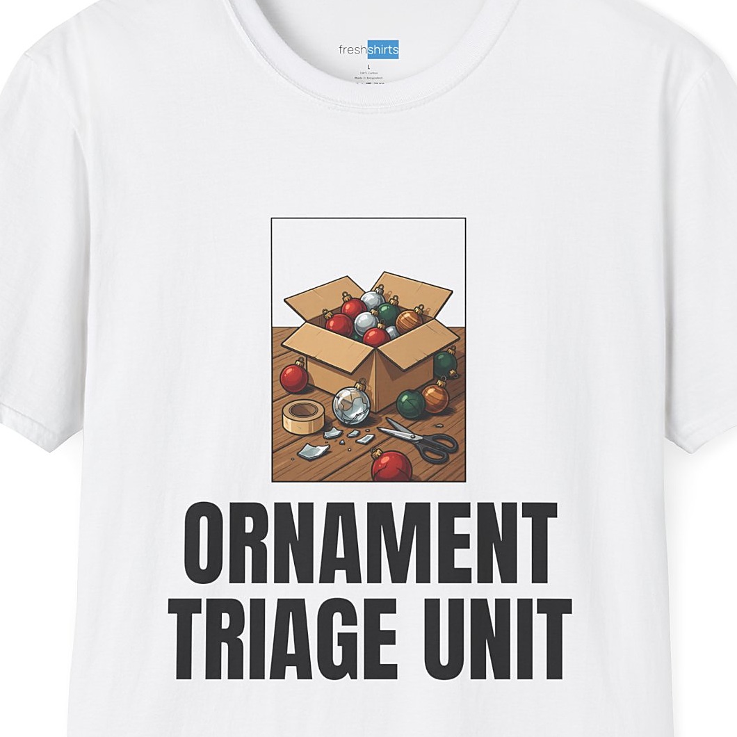 Ornament Triage Unit Christmas Shirt - White