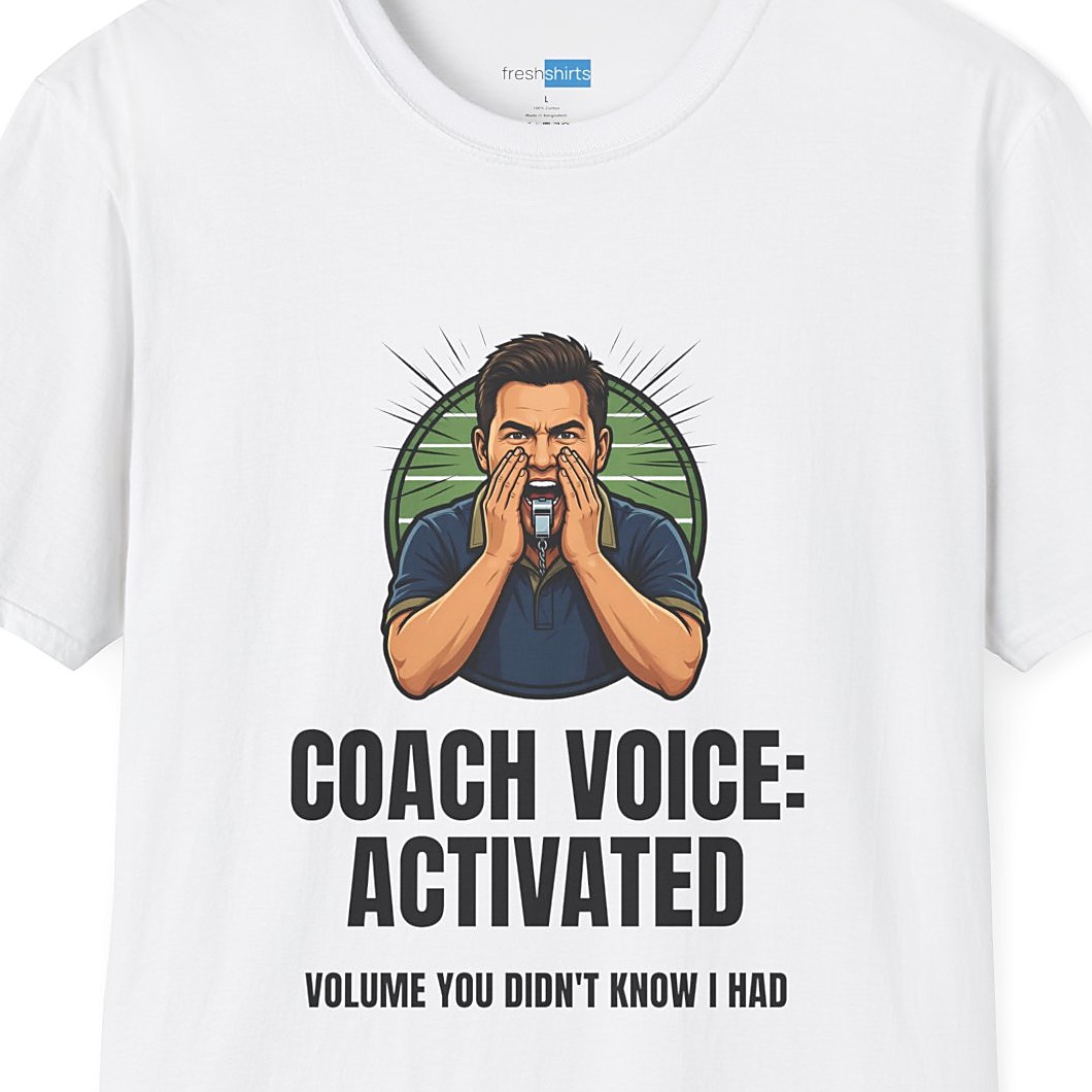 Coach Voice Activated Funny Coach Shirt - White
