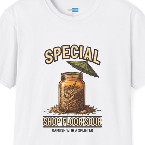 Special Shop Floor Sour Sawdust Cocktail Shirt - White