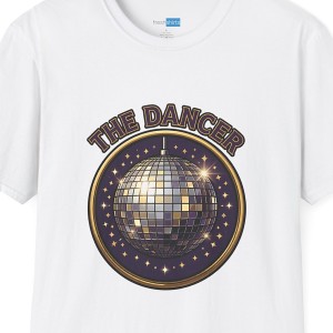 The Dancer Disco Ball Tee - Retro Disco Tarot Card Shirt - White
