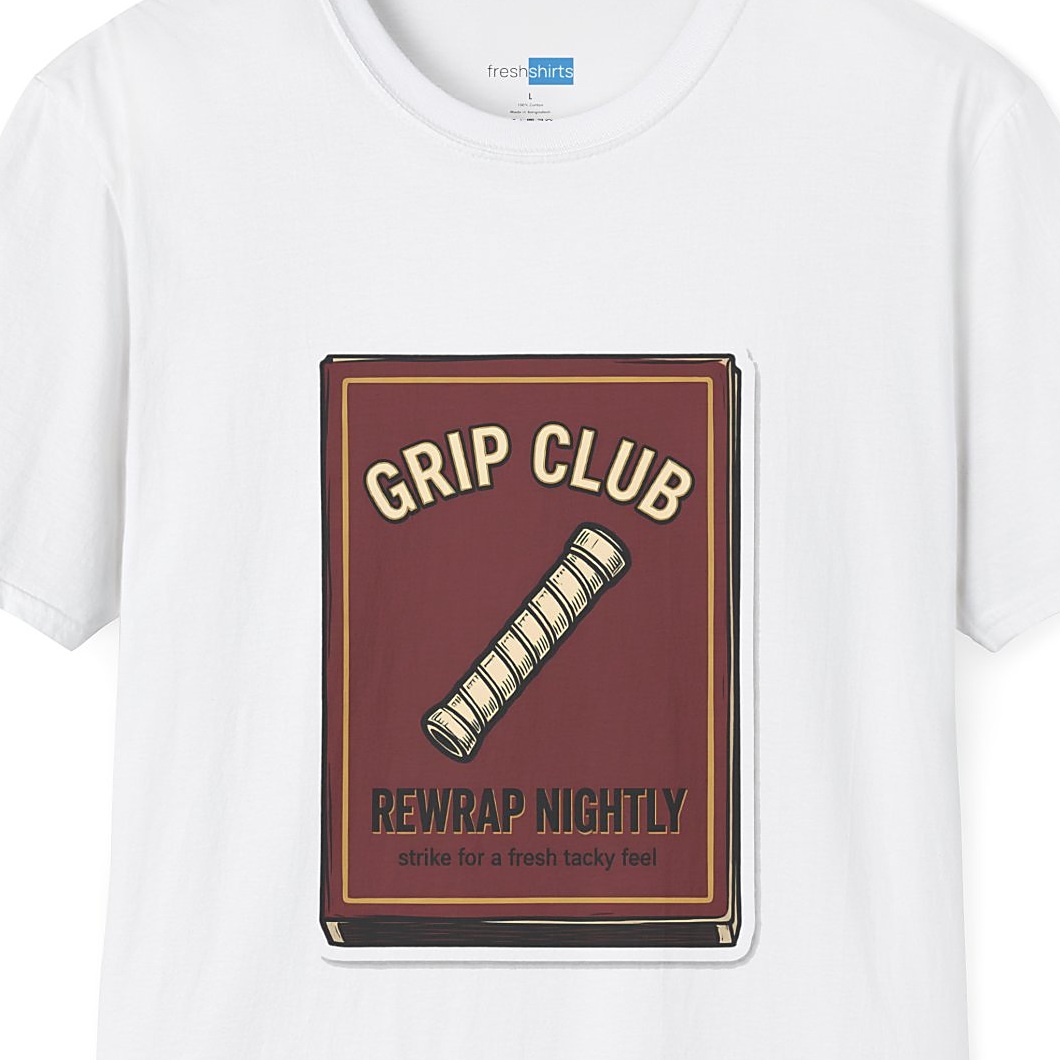 Grip Club Matchbook Tee - Rewrap Nightly Tennis Shirt - White