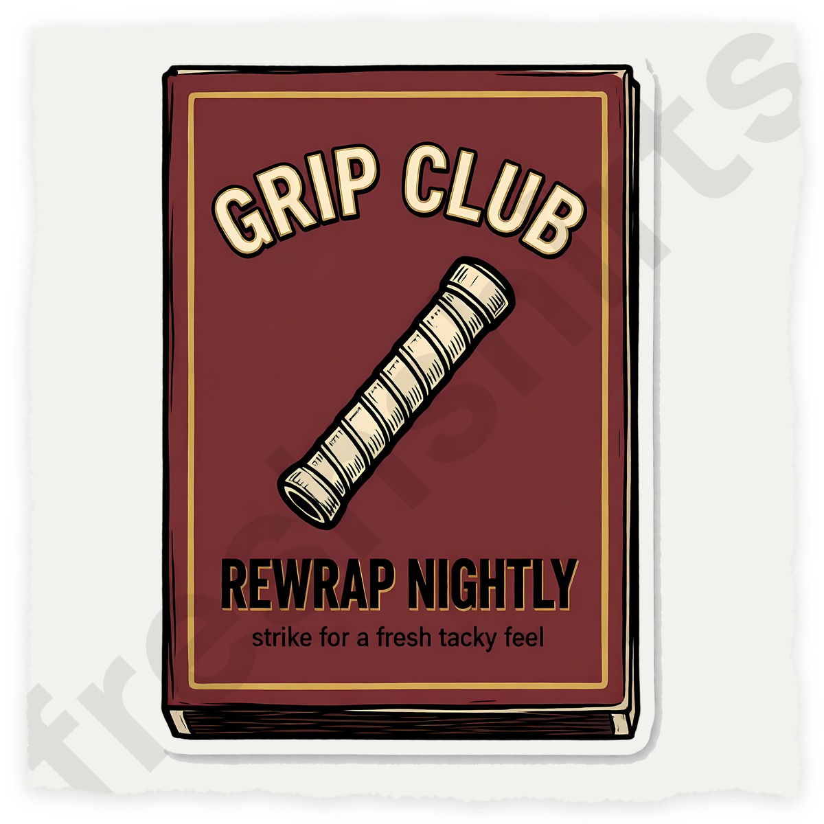 Grip Club Matchbook Tee - Rewrap Nightly Tennis Shirt