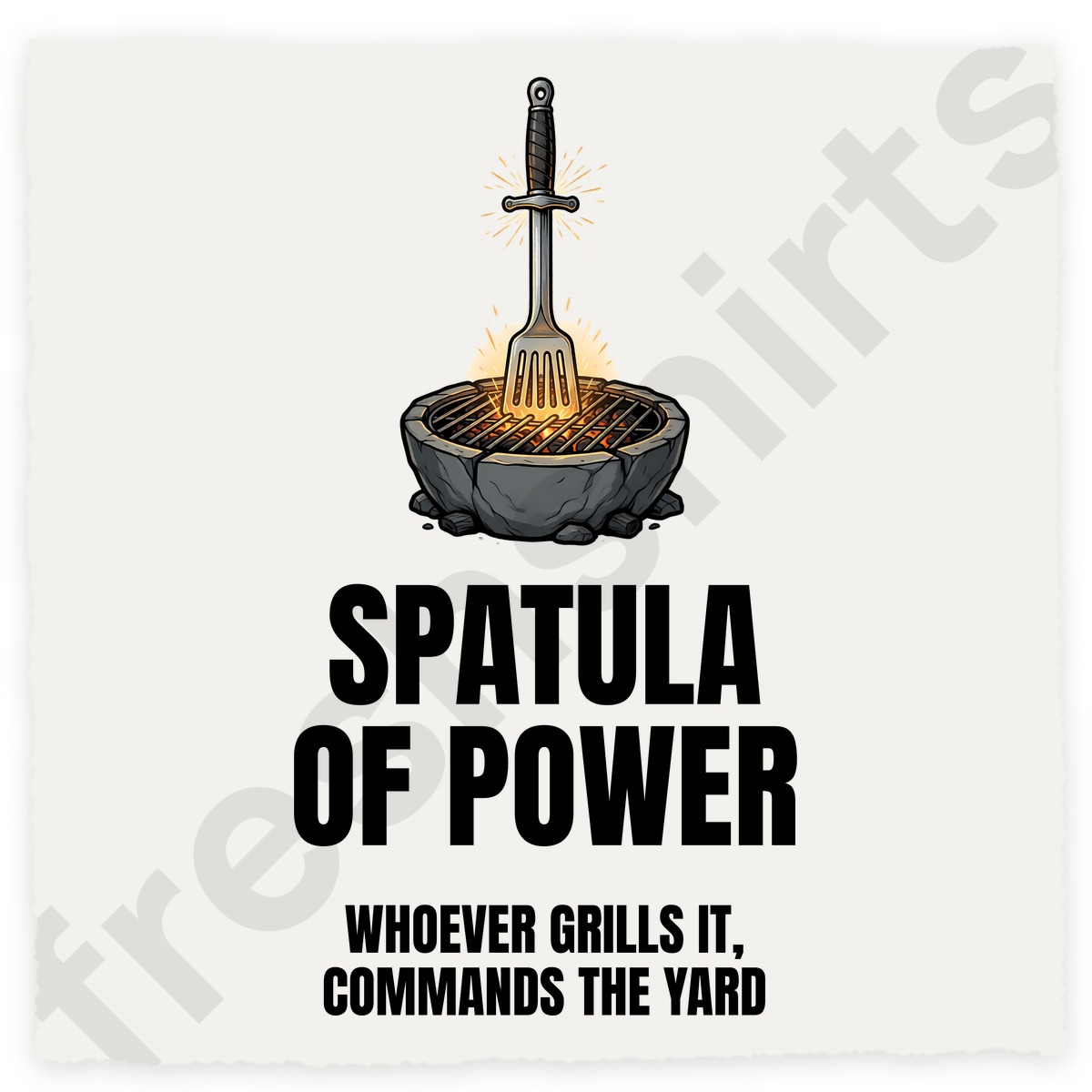 Spatula of Power Grilling Shirt