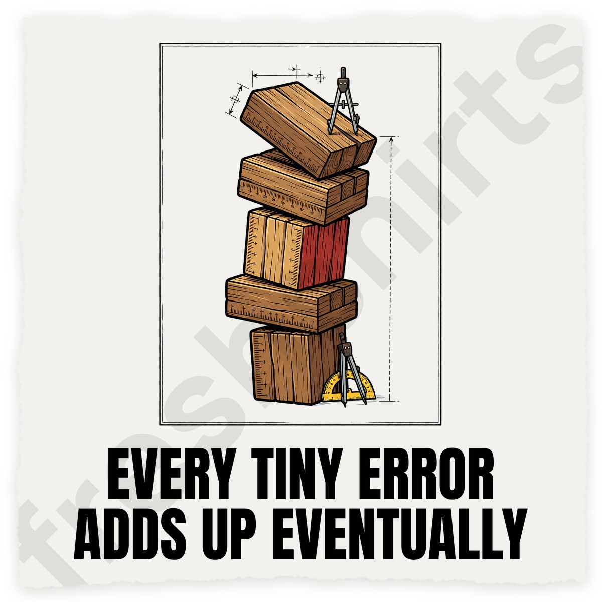 Every Tiny Error Adds Up Eventually Engineering Shirt